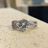 Anel Coreano de Abertura Cruzada Quente Anel de Zircônia Anel de Diamante Feminino Celebridade da Internet Moda Joalheria Venda Direta da Fábrica