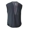 Chaleco Deportivo de Seda de Hielo para Hombre Verano Delgado Transpirable Sin Mangas Chaleco Baloncesto Fitness Entrenamiento Running Secado Rápido Top