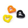 Acrílico plástico 21*19mm mão-feltro pintura Macaron pêssego amor corrente fivela DIY jóias acessórios shell do telefone móvel