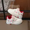 Zapatos de Cuero con Paneles de Moda para Niños Zapatos Deportivos para Niñas Estilo Nuevo Primavera y Otoño Zapatos de Plataforma Escolares para Niñas