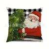 Fronha de Linho de Natal para Almofadas de Sofá de Casa, Suporta Design Personalizado com Sua Própria Imagem, Não Inclui Enchimento de Almofada, Fronha Decorativa