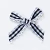 Lazo Largo de Cinta 1cm Cinta de Seda Colgante de Oreja Diadema a Cuadros Lazo Terminado Accesorios para Orejas Accesorios para Ropa Accesorios para el Cabello