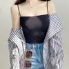 Nova Camisola Sexy da Moda para Celebridades da Internet para Mulheres com Alças Finas, Bojos Integrados, Faz Seios Grandes Parecerem Menores, Adequada para Usar em Camadas ou Sozinha