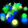 40 # Trompo Infantil Giratorio que Brilla en la Oscuridad con Piedras que Pueden Emitir Luz y Colores Fluorescentes, Acompañado de Juguetes Creativos