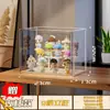 Caixa de Exibição para Bonecas de Brinquedo Bubble Martle de Grande Capacidade Caixas Surpresa Suporte de Exibição para Armazenamento Acrílico Transparente