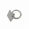 Hebilla de puerta cuadrada de acero inoxidable de 5/6/8/10 mm con anillo, hebilla fija, accesorios para toldos de yates