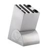 Suporte de facas de aço inoxidável em estoque peça única todo em aço suporte de facas de cozinha pequeno suporte de facas com roda de aço tipo pistola utensílios de cozinha