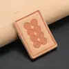 Llavero de Cuero para Mahjong Simple Hecho a Mano de Piel de Vaca Colgante de Llave de Mahjong Cuero Creativo