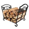 Estante de Hierro Forjado para Leña Estante de Madera Estante de Madera Estufa de Pared Estufa Horno Estante de Almacenamiento de Herramientas Hogar