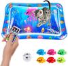 Esterilla de Agua Inflable para Bebé en Stock, Esterilla de Agua de PVC Ecológico con Peces del Océano para Gatear, Cojín para Golpear Bebé