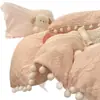 Juego de cuatro piezas bordado de terciopelo de leche grado A para otoño e invierno, estilo princesa francesa, funda de edredón de vellón de coral engrosado, sábana bajera y juego de ropa de cama