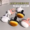 Pincel de poeira em formato de anel para nail art, pincel de poeira com borda frontal, pincel de cerdas macias finas com alça para dedo, removedor de poeira para unhas, ferramenta para nail art