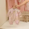 2026 Nuevo Estilo Chino Romper de Doble Capa de Rayón Suave para Otoño, Traje de Una Pieza para Salidas, Adecuado para Bebés y Niños