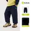 [Descuento de 3 yuanes en 2 pantalones de uniforme escolar] Pantalones Infantiles Dudu Otoño Pantalones Deportivos para Niños Pantalones Casuales para Niñas Modernos