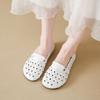 Zapatos de Madre de Suela Blanda, para Superficie Blanda, con Diseño Hueco, Nuevo Estilo Verano 2026, Sandalias Casuales Cómodas de Tejido, Zuecos para Mujer
