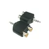 Direto da fábrica 3.5 para cabeça dupla Lotus plug de áudio 3.5 adaptador de áudio plug 3.5 um para dois