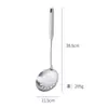 Mango de Palisandro Acero Inoxidable Cuchara Grande para Sopa Cuchara de Mango Largo para Uso en Cocina Doméstica para Servir Sopa, Gachas y Platos Salteados Fábrica