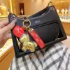 Año del Caballo, Llavero de Hazte Rico al Instante, Colgante Dorado de Aleación de Oro Puro, Colgante para Mochila y Teléfono, Regalo de Cumpleaños para Novia, Venta al por Mayor