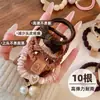 Diadema para el Cabello Gruesa, Duradera, No Dañina de Gama Alta, Anillo para Moño Estilo Nuevo 2025, Banda Elástica Elegante para el Cabello, Cuerda para el Cabello