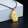 Colgante de Guanyin de las Mil Manos Shagin para Mujer Estilo Étnico Retro Joyería con Cabeza de Cobre Joyería de Bodhisattva Accesorios de Oro Imitación