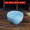 Bol de Arroz Jingdezhen Doble Línea Borde Azul Pie Alto Engrosado Rinner de Carne Bol para Nuggets Bol Comercial para Nuggets Forma de Olla Anti-quemaduras Bol para Gachas