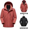 Chaqueta para Exterior para Mujer, Elegante Chaqueta Tres en Uno Cortavientos y Repelente al Agua para Montañismo para Hombres y Mujeres, Chaqueta Cálida Xizang