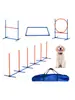 Props de Competição de Treinamento de Obstáculos para Cães Postes de Salto Barreiras Argolas Suprimentos para Animais de Estimação Agilidade Canina Equipamento de Treinamento para Cães
