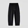 Calça de Moletom Plus Size Nova de Alta Qualidade para Primavera, Calça Longa Casual Reta e Solta para Homens, Fashion e Versátil com Caimento Fluido