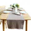 Corredor de Mesa de Algodón Waffle Hecho a Mano con Borlas de Nuevo Estilo Transfronterizo, Posavasos para Taza, Color Sólido, Tela Decorativa Larga para Mesa del Hogar, Paño de Cocina, Posavasos