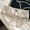 Bragas de Encaje Cortadas Ins Pure Desire para Niñas Sexys Transpirables Cintura Media-Baja Algodón de Mora Entrepierna Antibacteriana Calzones para Mujer
