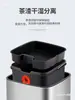 Cubo Comercial de Acero Inoxidable para Residuo de Té con Tubería de Drenaje, Cubo con Filtro Separador de Desechos de Té, Cubo Grande de Agua para Preparar Té en la Sala de Té