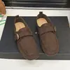 Zapatos de mujer talla grande estilo Birkenstock con hebilla Maillard, nuevos mocasines retro con suelas blandas, diseño fácil de poner, planos versátiles para mujer