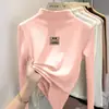 Y2018# Camisa de Base com Gola Meia-alta Infantil Outono/Inverno Veludo Alemão Jaqueta Interna Quente para Crianças Maiores e Vestuário de Outono para Meninas