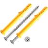 Tornillo de expansión de plástico amarillo pequeño, perno de expansión de nailon, tornillo de expansión Peng, tapón de goma, perno de anclaje, perno de expansión M5M6M8