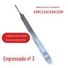 Aço inoxidável faca cirúrgica cabo 4 laboratório biológico bisturi industrial veterinária beleza escultura plástico prática faca não. 3