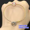 S999 Plata de Pie Azul Quemado Pegamento de Gota Carácter Ruyi Fu Cuentas Espaciadoras Cubo de Cuentas Pulsera Tejida Collar Accesorios Hechos a Mano DIY