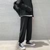 Pantalones de Hielo de Seda Finos de Verano para Hombre, Joggers Casuales Sueltos de Secado Rápido Cortos, Pantalones de Chándal de Pierna Ancha