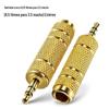 Adaptador 3.5 para 6.5 Áudio Head Acessórios Banhados a Ouro Adaptador de Dois Canais Plugue de Áudio Dedicado Transfronteiriço