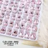 Diamantes de Cristal K9 de Alta Qualidade Oval 8*10 Decorações para Nail Art, Strass Coloridos Deslumbrantes com Corte de Ninho de Pássaro e Fundo Pontiagudo para Unhas Portáteis