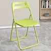 Cadeiras e Banquinhos Dobráveis Atacado, Cadeiras de Jantar para Adultos com Encosto, Portátil, Simples, Dormitório, Criativo, Computador, Escritório, Casa, Exterior