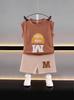 Vestido de Verano para Niños Traje de Niño Verano Niños Deportes Chaleco sin Mangas Ropa Exterior Shorts Dos Piezas Nuevo