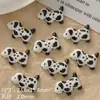Botões de cerâmica fofos de cachorrinho pintados à mão, materiais para pulseira DIY feita à mão e acessório de vestuário, contas soltas