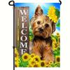 Bandera Decorativa para Exteriores de Lino Doble Cara Serie Divertida de Animales Bandera de Jardín Decoración de Jardín en el Patio Bandera de Bienvenida para el Hogar