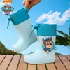 Botas de lluvia infantiles de Paw Patrol, zapatos de lluvia para uso escolar, adecuados para niños y niñas de preescolar, zapatos de agua antideslizantes con puños elásticos