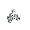 Atacado cor acrílica cor transparente dados cor xadrez mahjong boate bolo Cristal poliedro dados cor Copo