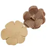 Estilo Francés Doble Capa Pedrería Camelia Rosa Accesorios de Joyería Tocado DIY Sombrero Broche Accesorios para Mujer