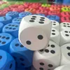 Dados de espuma de PE, tamanho grande, 7,5 cm, coloridos, sólidos, brinquedo educativo, para jogos infantis, atividades pais e filhos e eventos de team building. Atacado