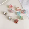 Grampo de Cabelo Estrela de Ácido Acético, Presilha Doce e Versátil para Franja, Grampo de Cabelo para Cabelo Quebrado de Menina, Grampo de Cabelo, Pequeno Grampo de Cabelo, Grampo de Cabelo Infantil