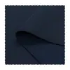 Tejido de algodón espacial negro, tejido de punto entrelazado de capa de aire liso, material para chaqueta sudadera de silueta estructurada en azul marino