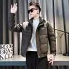 Chaqueta de Algodón Estampada de Moda para Hombre, Abrigo Corto Casual de Algodón Elegante con Cuello Alto de Invierno, Nueva Chaqueta de Invierno para Hombre 2025